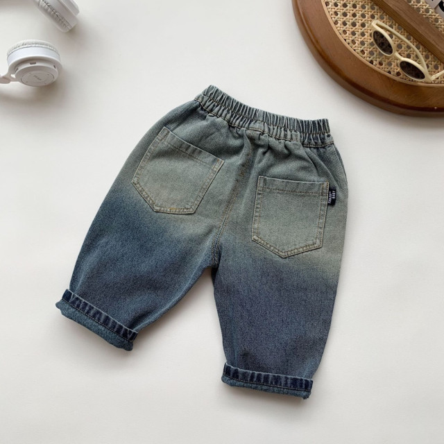 ꒰73-120cm꒱ 漸層牛仔休閒褲