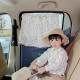 盛夏玫瑰吸盤式車用遮陽窗簾