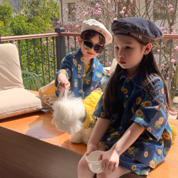 ꒰90-150cm꒱向日葵襯衫套裝