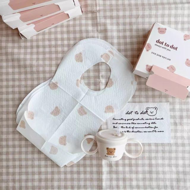 寶寶一次性小熊圍兜 20入/盒