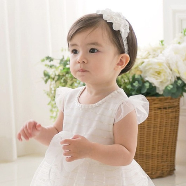 「現貨」 寶寶珍珠花辮髮飾