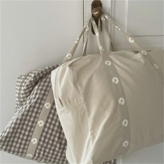 ꒰防潑水꒱ 浪漫小雛菊大容量睡墊收納袋