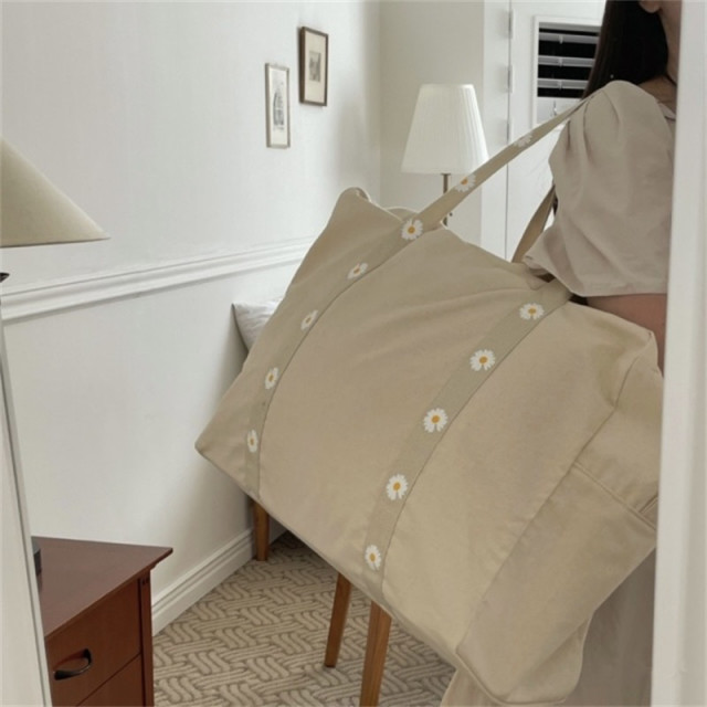 ꒰防潑水꒱ 浪漫小雛菊大容量睡墊收納袋