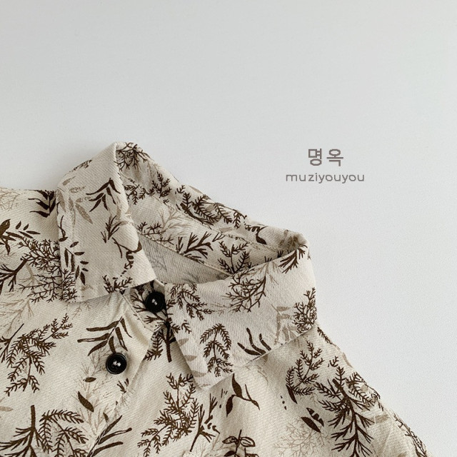 ꒰80-130cm꒱森林系男孩襯衫