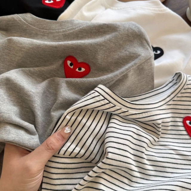 「現貨110cm」經典小愛心百搭上衣