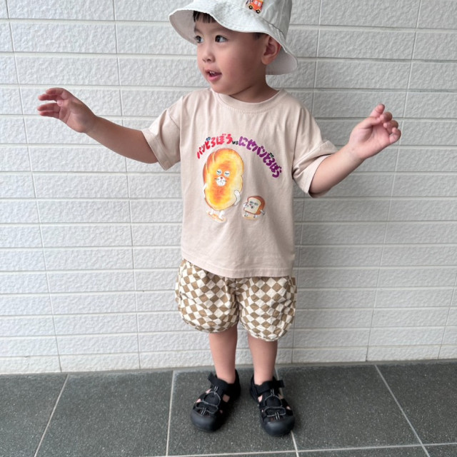 ꒰80-130cm꒱韓系菱形格短褲