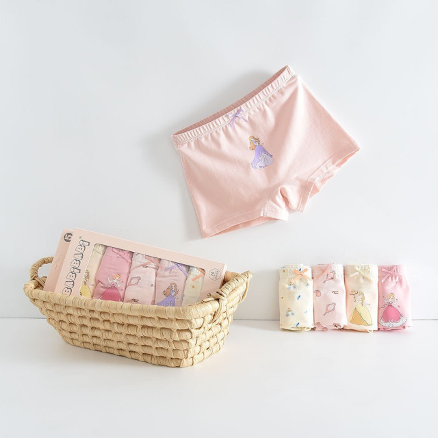 女童209-純棉平口內褲5入/組