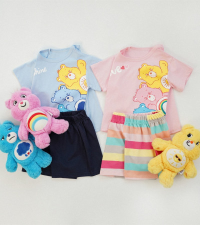 ꒰80-130cm꒱夏日彩虹熊兄妹套裝