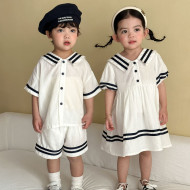 ꒰80-150cm꒱夏日海軍風畢業兄妹裝