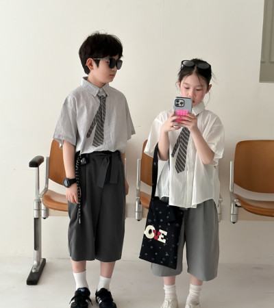 ꒰100-160cm꒱畢業季鬆弛感襯衫