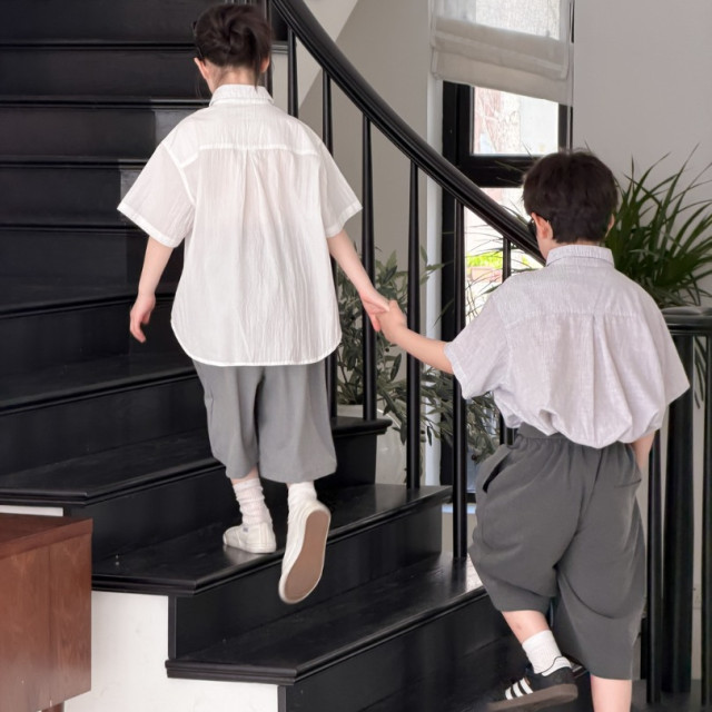 ꒰100-160cm꒱畢業季鬆弛感襯衫